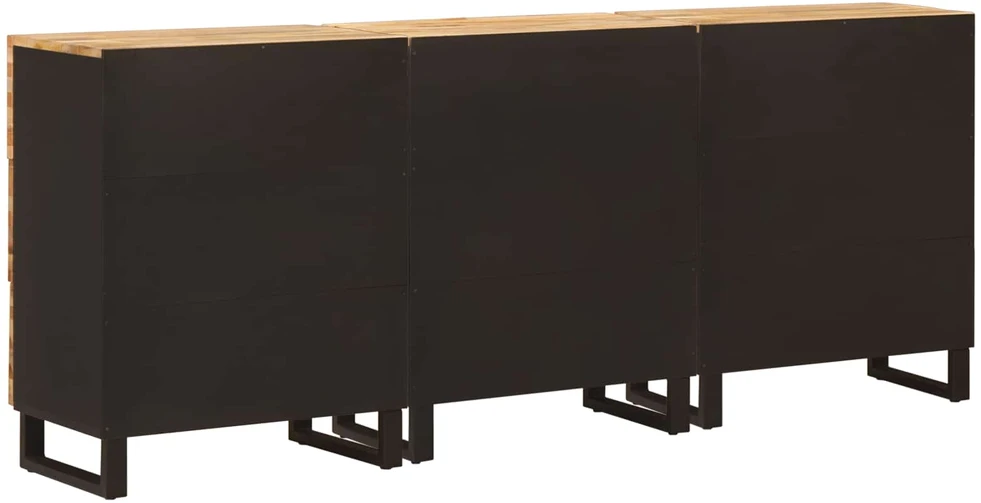 Kabalas 3 vnt. 60 x 33 x 75 cm Kietas mango medis Ruda