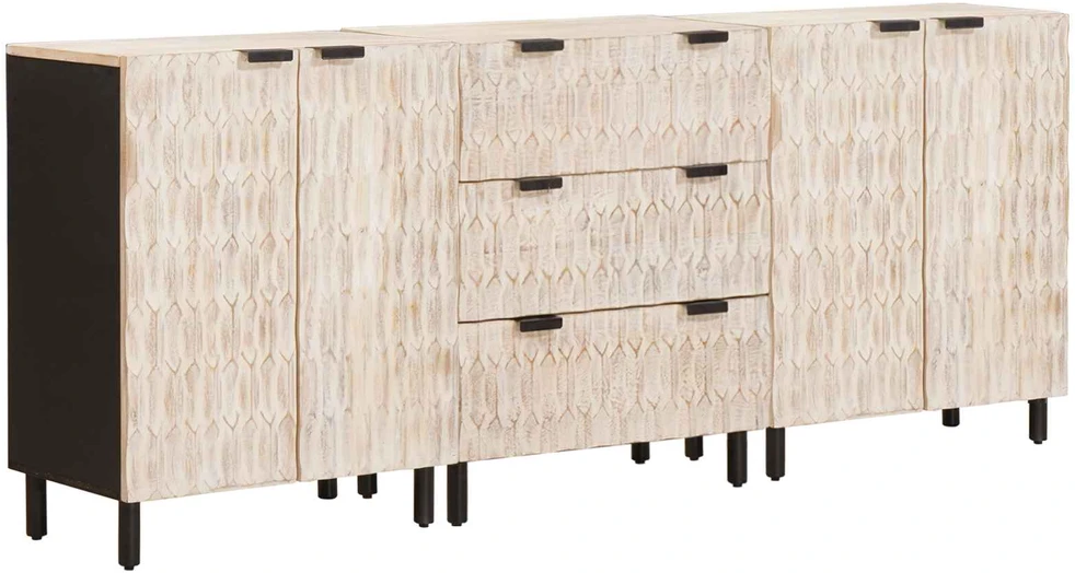 Kabalas 3 vnt. 60 x 33 x 75 cm Kietas mango medis