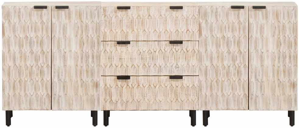 Kabalas 3 vnt. 60 x 33 x 75 cm Kietas mango medis