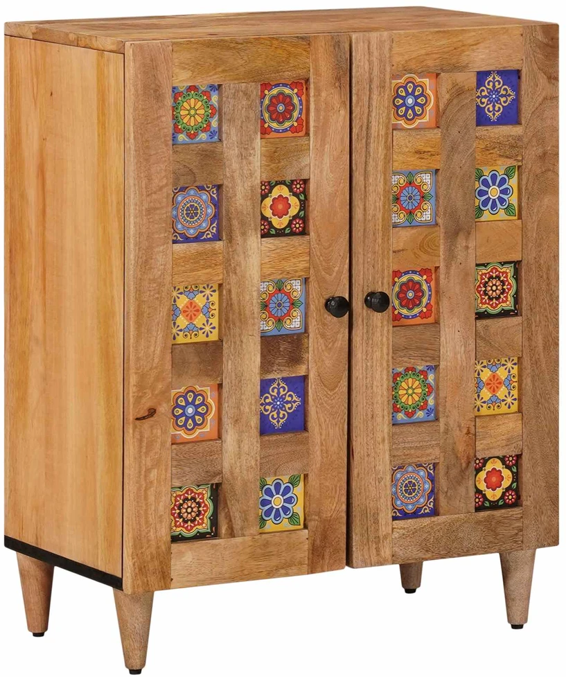 Kabalas 3 vnt. 60 x 33,5 x 75 cm Kietas mango medis Natūrali
