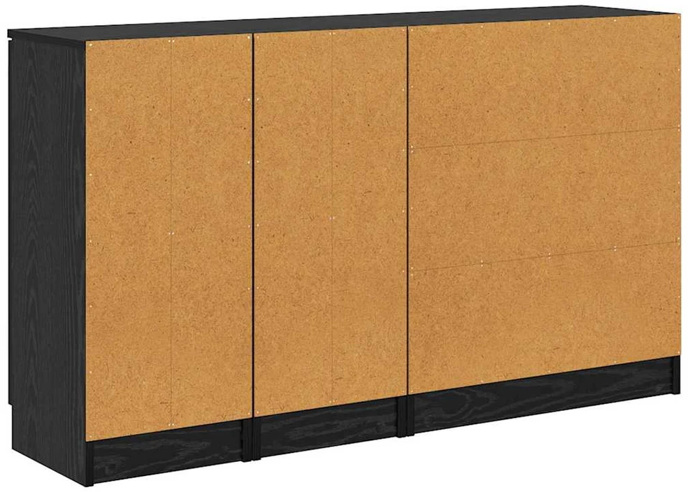 Kabalas 3 vnt. juoda ąžuolo 69,5 x 34 x 180 cm Apdirbta mediena