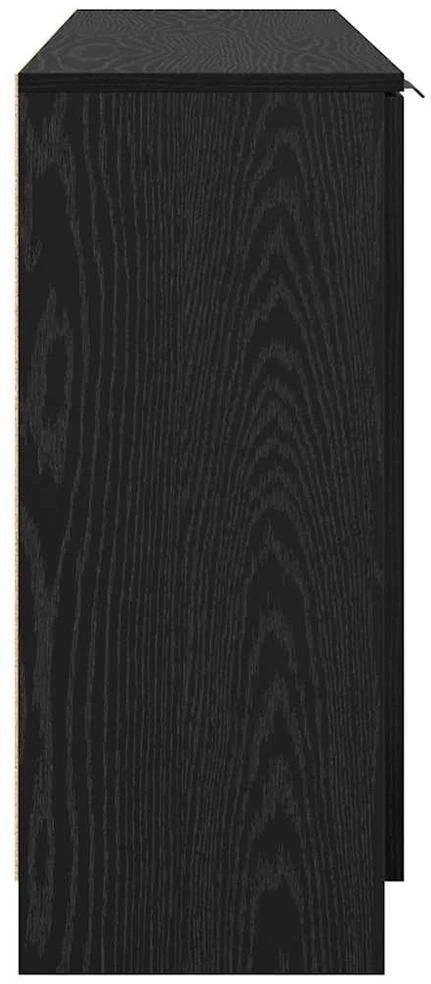 Kabalas 3 vnt. juoda ąžuolo 69,5 x 34 x 180 cm Apdirbta mediena