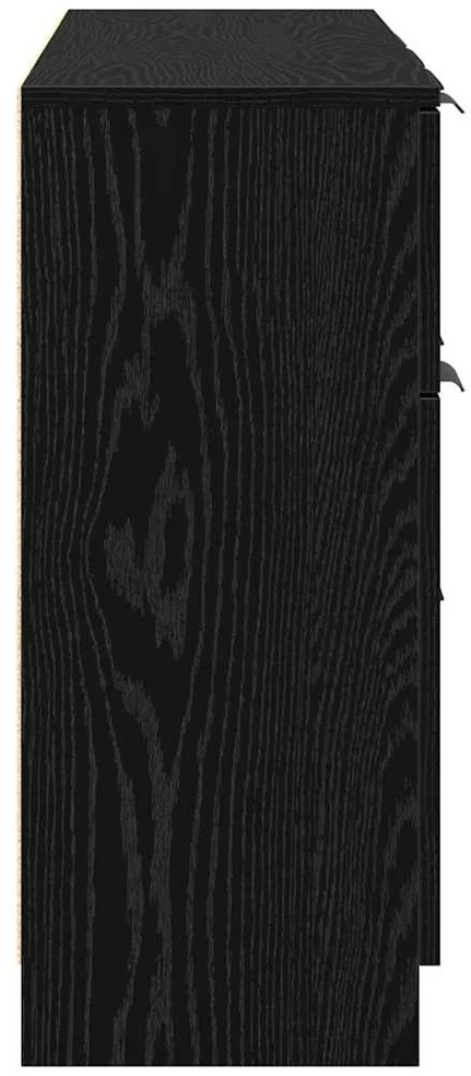 Kabalas 3 vnt. Juodas ąžuolas 121 x 30 x 70 cm Apdirbta mediena