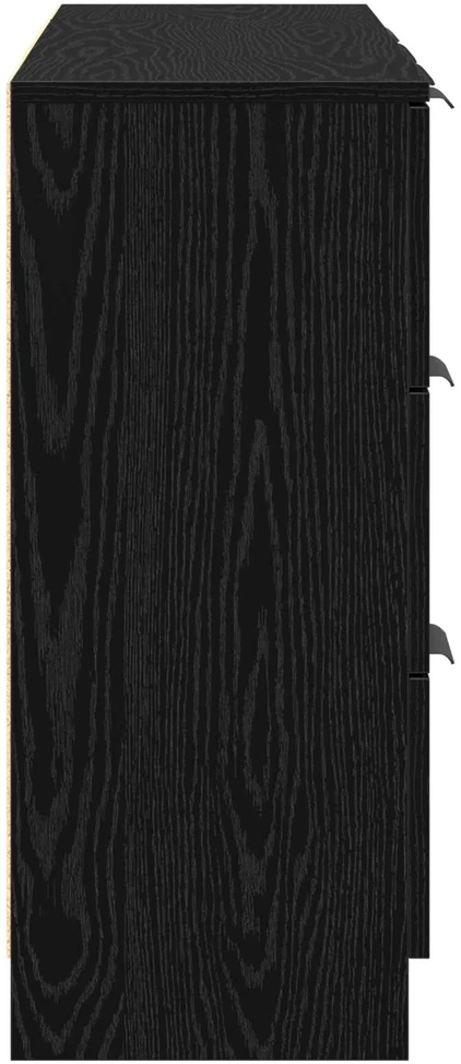 Kabalas 3 vnt. Juodas ąžuolas 121 x 30 x 70 cm Apdirbta mediena