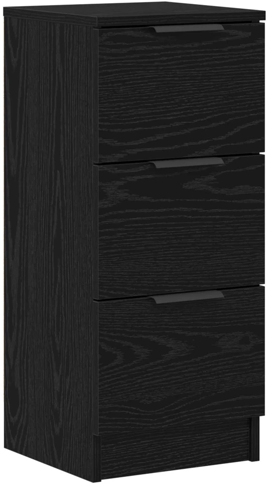 Kabalas 3 vnt. Juodas ąžuolas 121 x 30 x 70 cm Apdirbta mediena