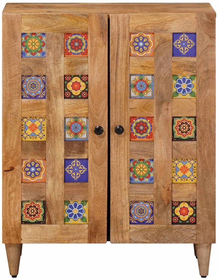 Kabalas 60 x 33 x 75 cm Kietas mango medis Natūrali