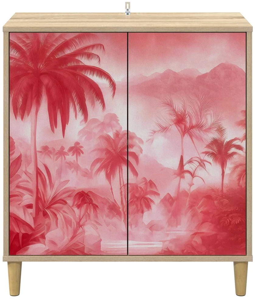 Kabalas AACHEN Sonoma ąžuolo 69 x 33 x 75 cm Apdirbta mediena