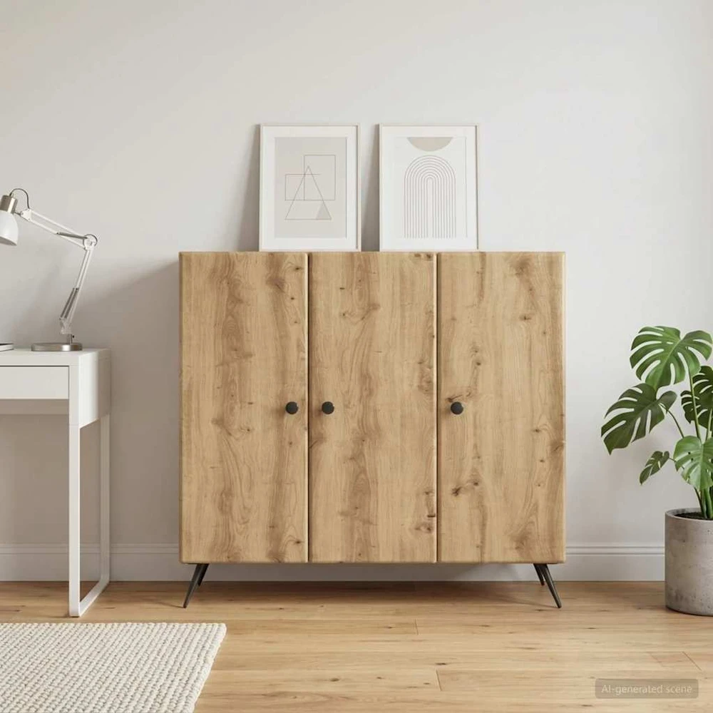 Kabalas Artisano ąžuolo 89 x 34,5 x 80 cm Apdirbta mediena