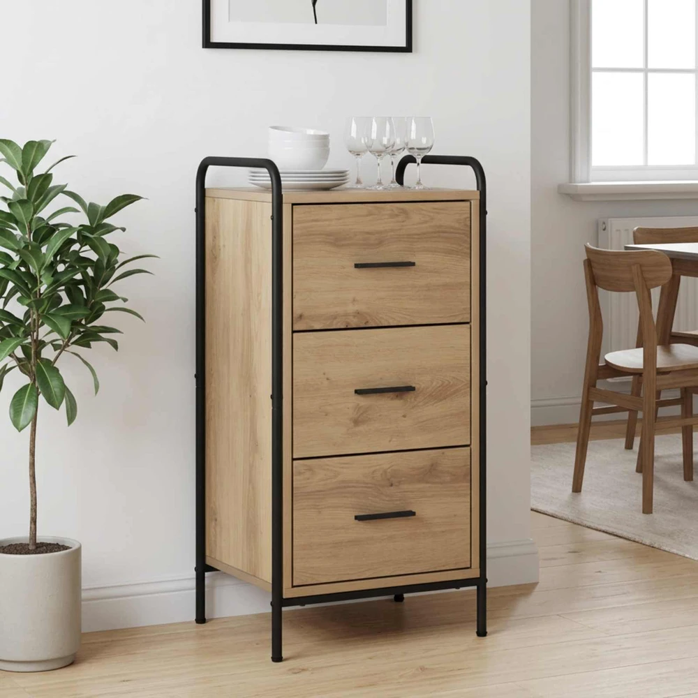 Kabalas Artisano ąžuolo 97 x 33 x 81 cm Apdirbta mediena