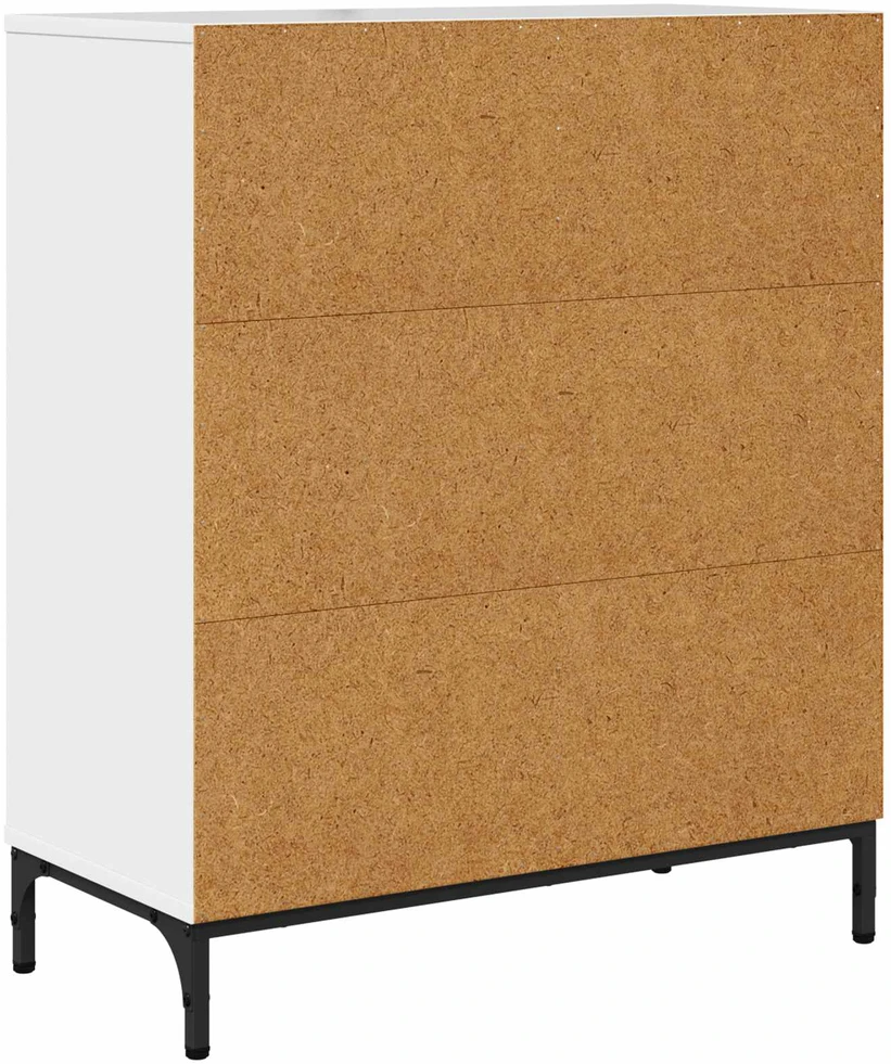 Kabalas Aukštai blizganti balta 69,5 x 33 x 82 cm