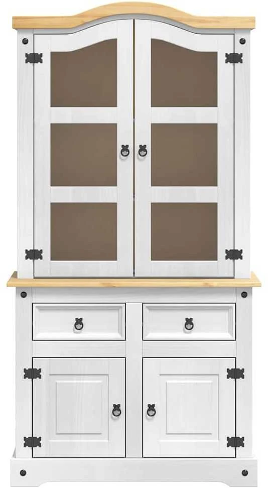 Kabalas CORONA Balta 100 x 48,5 x 179 cm Kietos pušies mediena