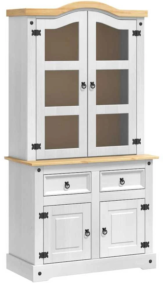 Kabalas CORONA Balta 100 x 48,5 x 179 cm Kietos pušies mediena