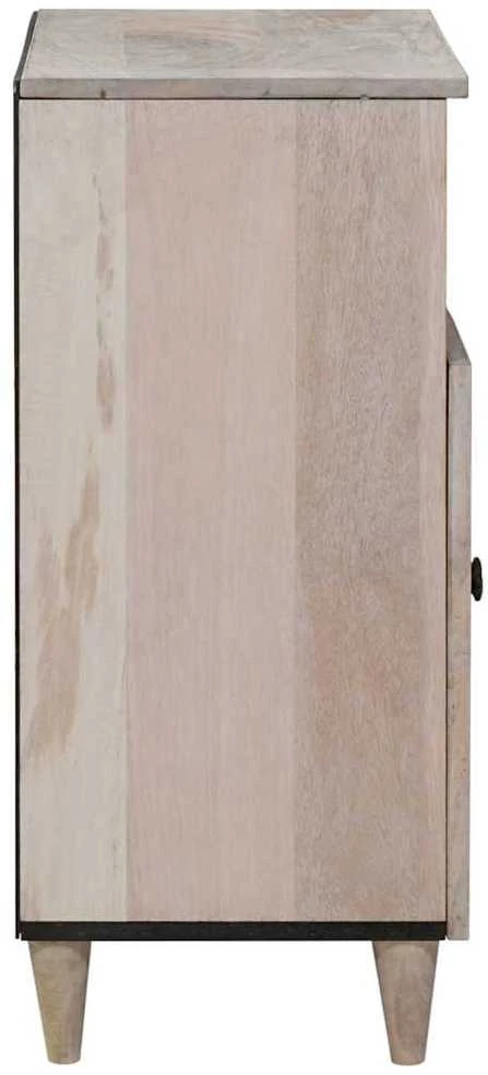 Kabalas Balta išblukinta 60 x 33 x 75 cm Kietas mango medis