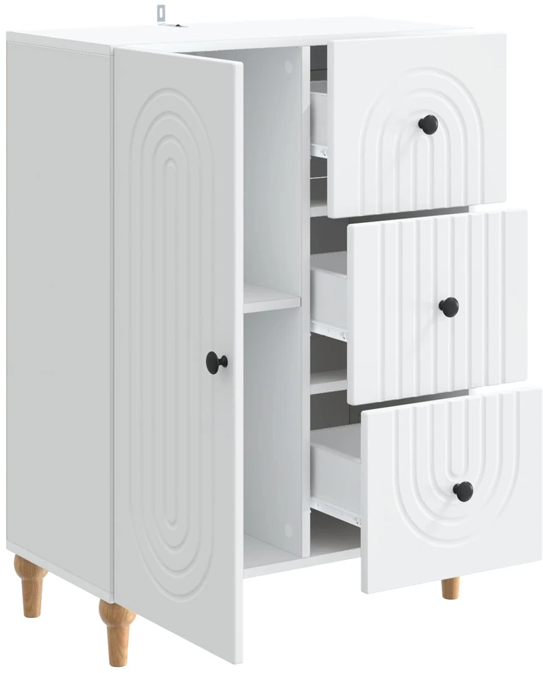 Kabalas Balta 66 x 34,5 x 90 cm Apdirbta mediena