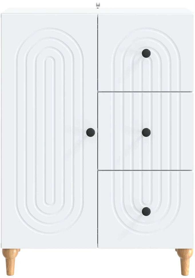 Kabalas Balta 66 x 34,5 x 90 cm Apdirbta mediena