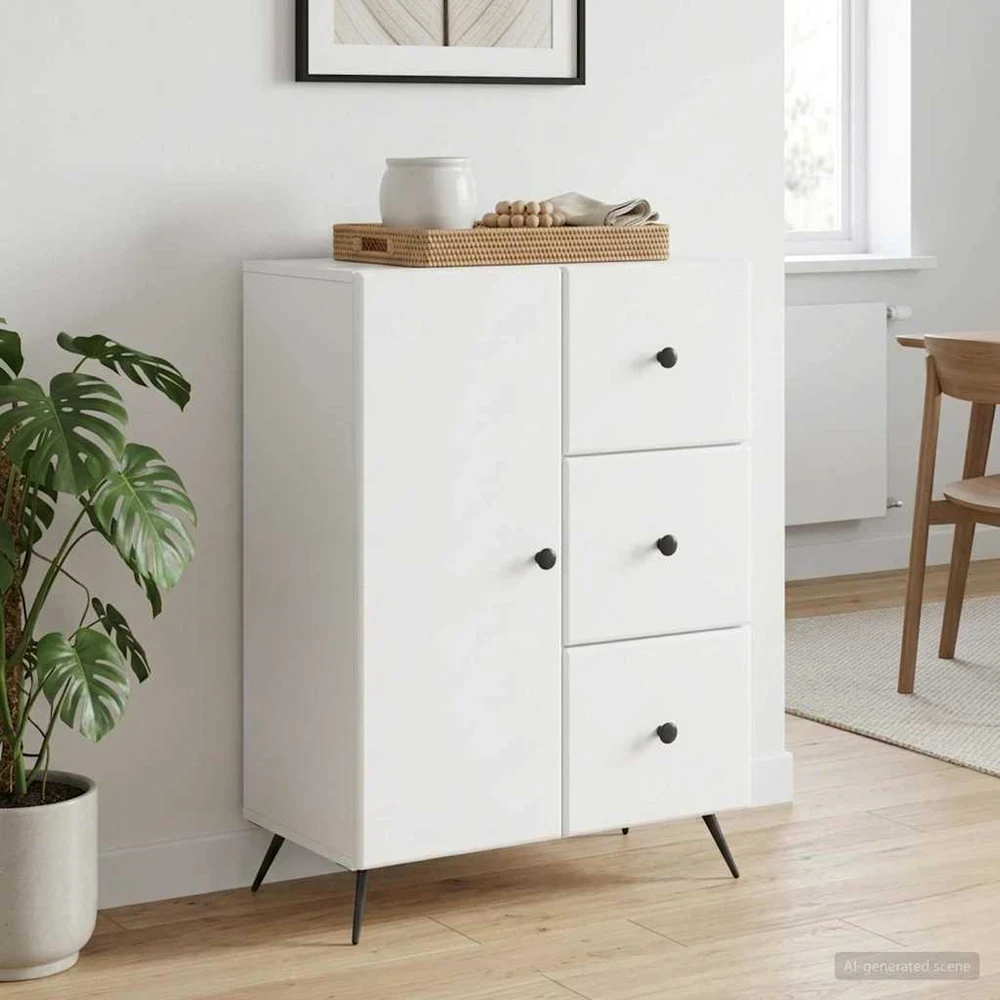 Kabalas Balta 66 x 34,5 x 90 cm Apdirbta mediena
