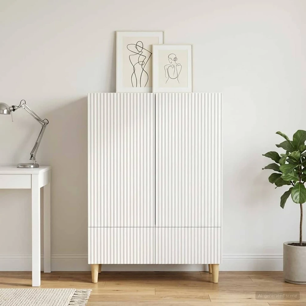 Kabalas Balta 66 x 34,5 x 95 cm Apdirbta mediena