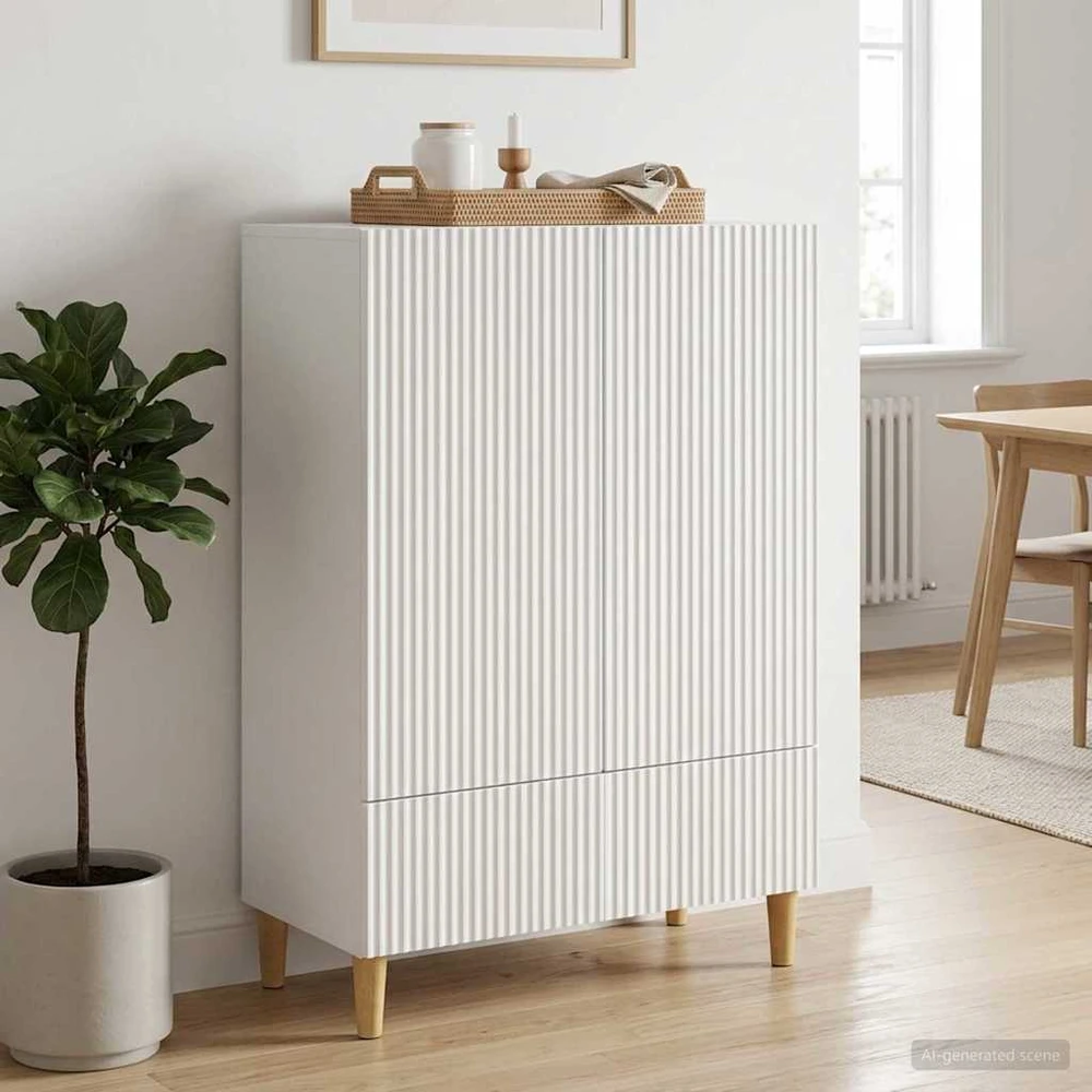 Kabalas Balta 66 x 34,5 x 95 cm Apdirbta mediena
