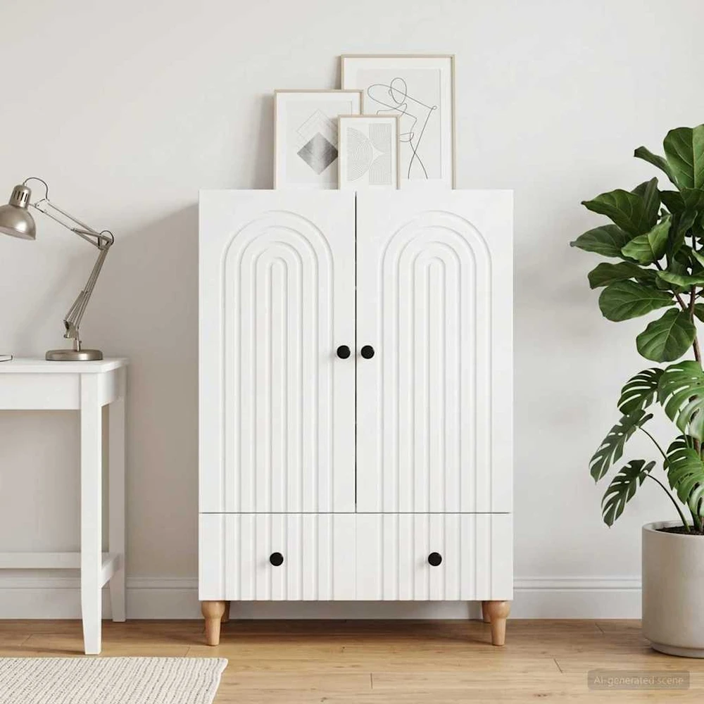 Kabalas Balta 66 x 34,5 x 95 cm Apdirbta mediena