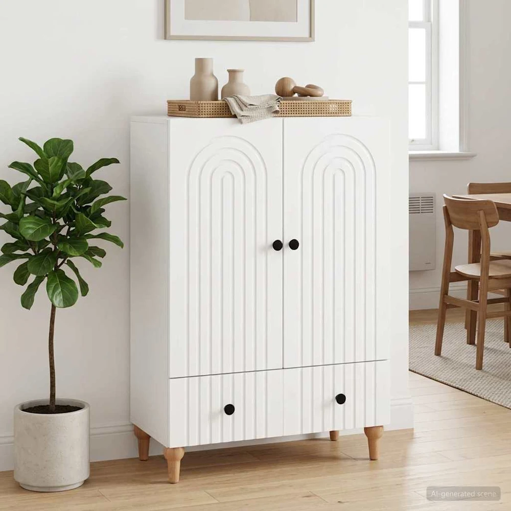 Kabalas Balta 66 x 34,5 x 95 cm Apdirbta mediena