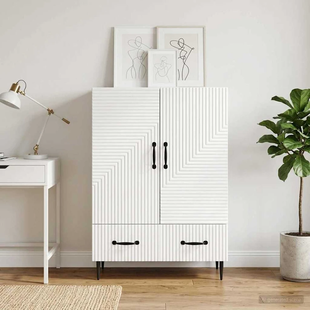 Kabalas Balta 66 x 34,5 x 95 cm Apdirbta mediena