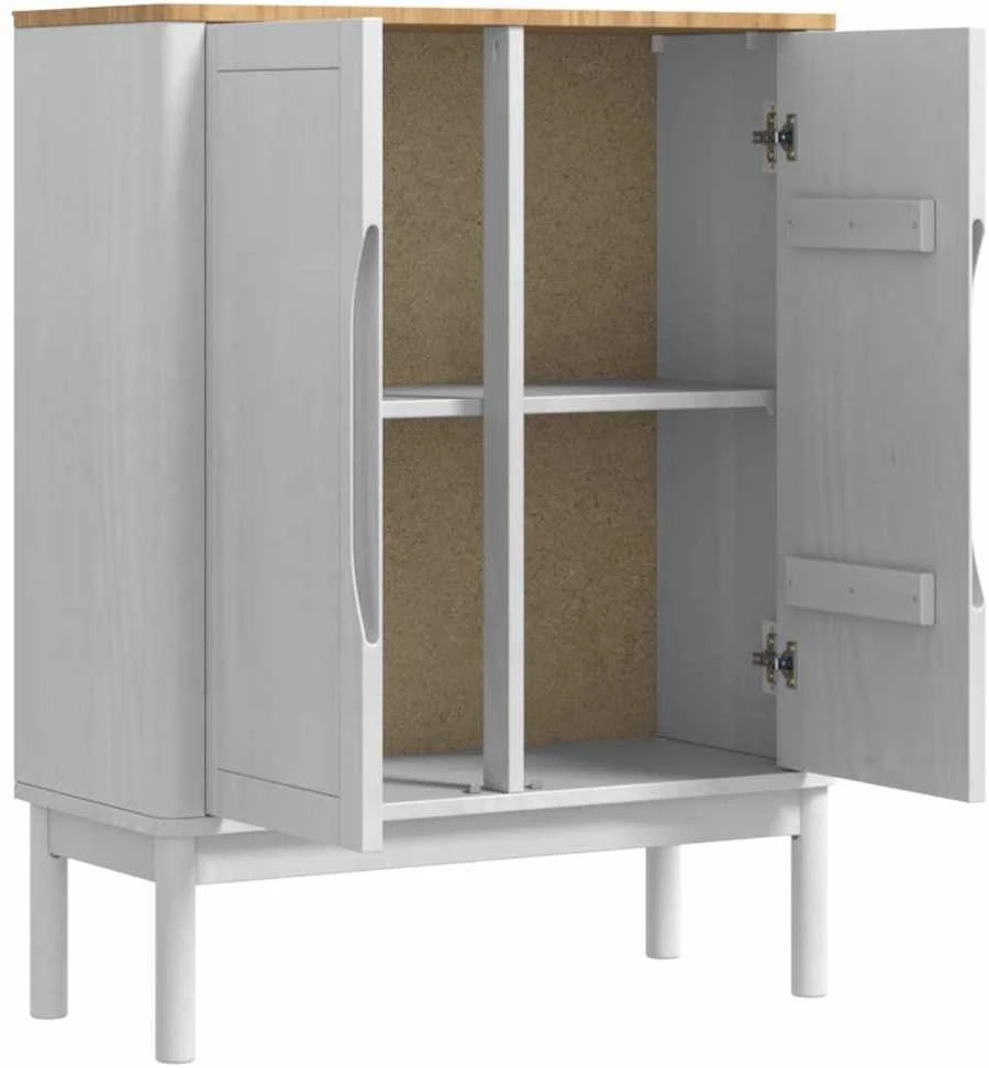 Kabalas FLORO Balta 70 x 30 x 70,5 cm Kietas pušies medis