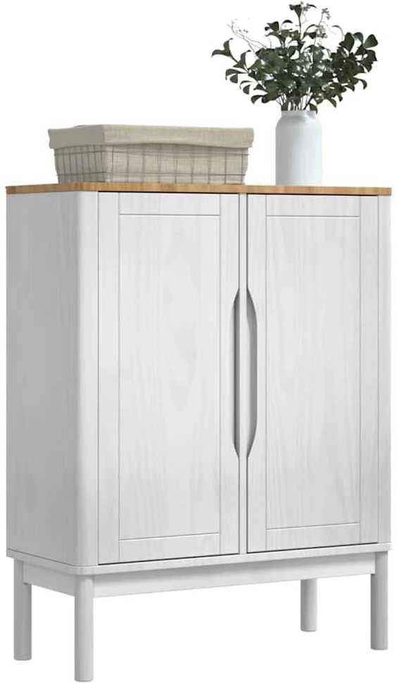Kabalas FLORO Balta 70 x 30 x 70,5 cm Kietas pušies medis