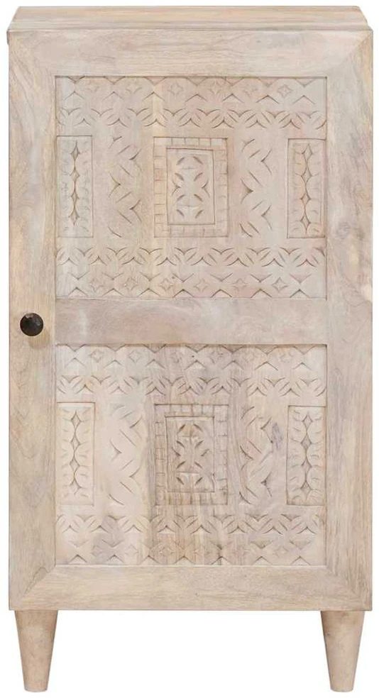 Kabalas Balta išblukinta 40 x 33 x 75 cm Kietas mango medis