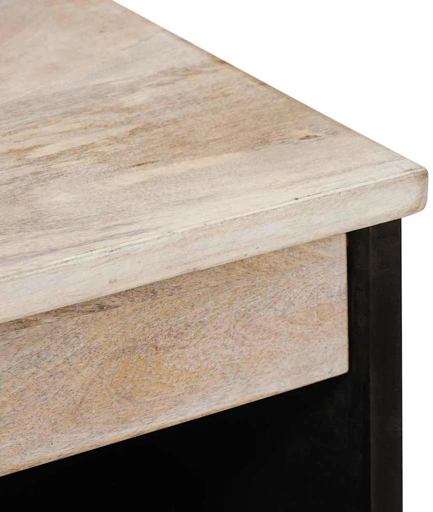 Kabalas Balta išblukinta 60 x 33 x 75 cm Kietas mango medis