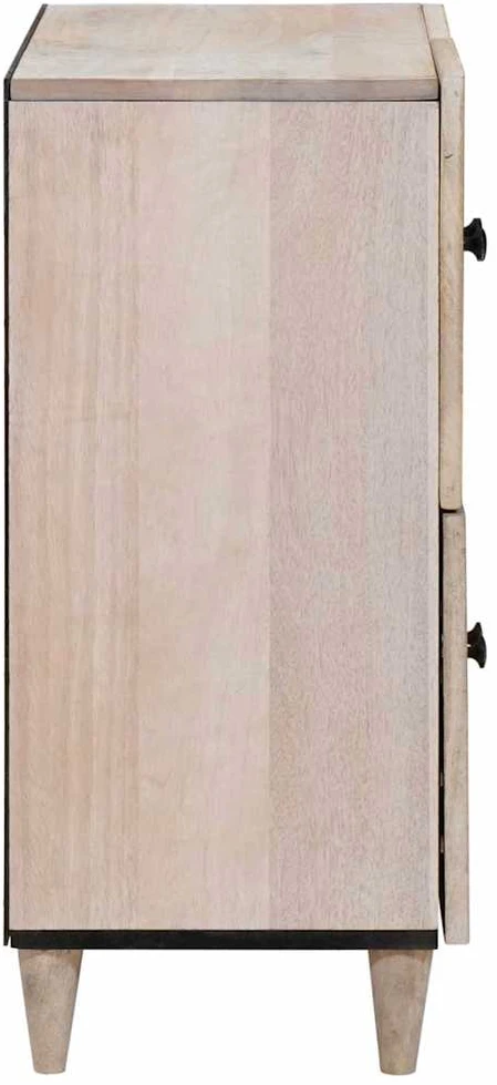 Kabalas Balta išblukinta 60 x 33 x 75 cm Kietas mango medis