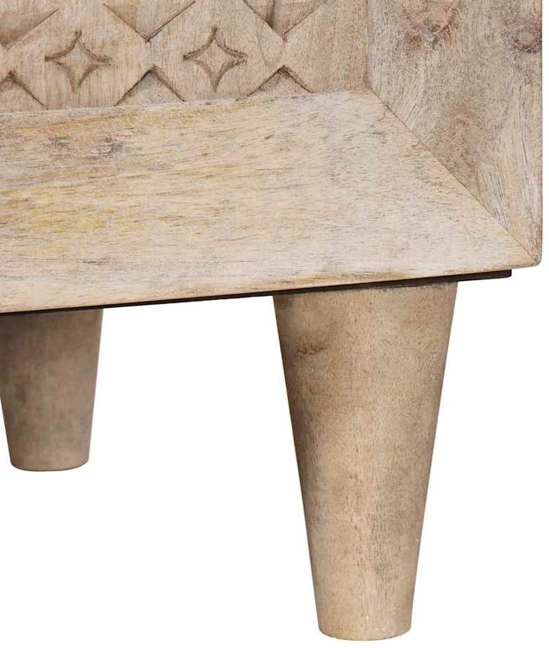 Kabalas Balta išblukinta 60 x 33 x 75 cm Kietas mango medis