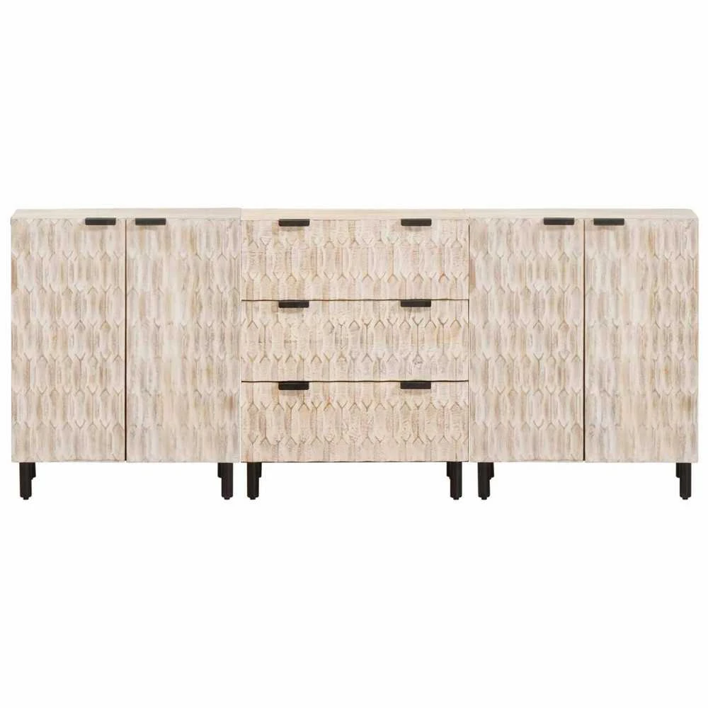 Kabalas 3 vnt. 60 x 33 x 75 cm Kietas mango medis