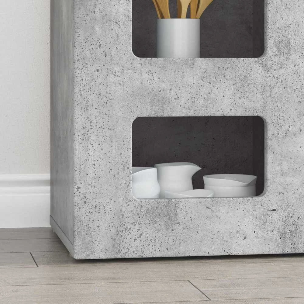 Kabalas ELST Betono pilka 100 x 35 x 59 cm Apdirbta mediena