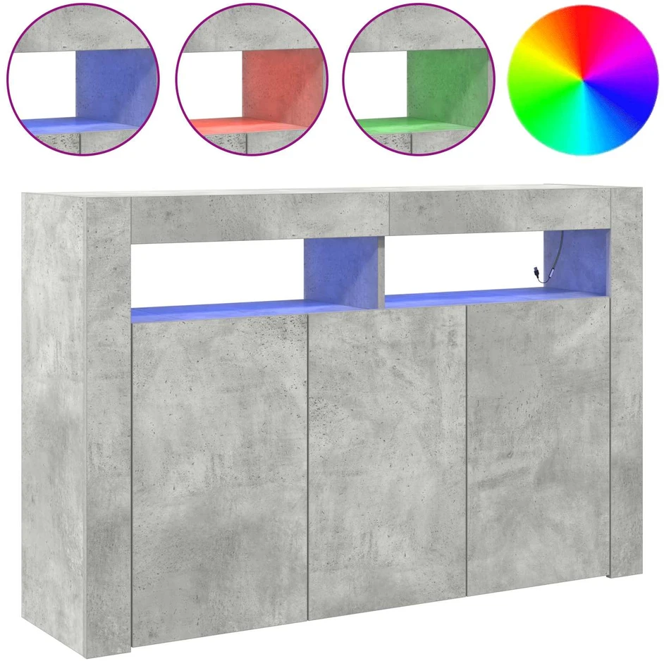 Kabalas Betono pilka 116 x 30 x 75 cm Apdirbta mediena