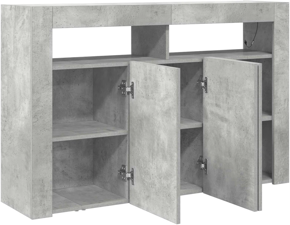 Kabalas Betono pilka 116 x 30 x 75 cm Apdirbta mediena
