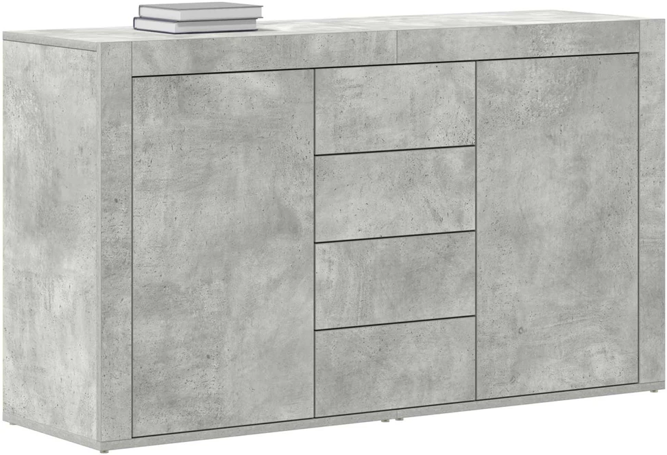 Kabalas Betono pilka 120 x 36 x 69 cm Apdirbta mediena
