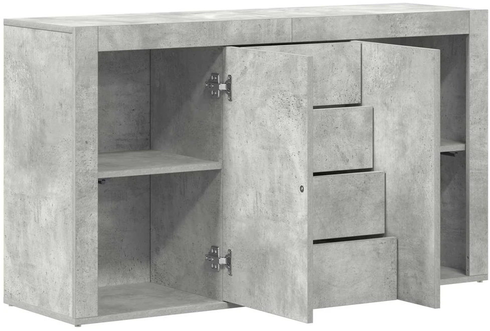 Kabalas Betono pilka 120 x 36 x 69 cm Apdirbta mediena