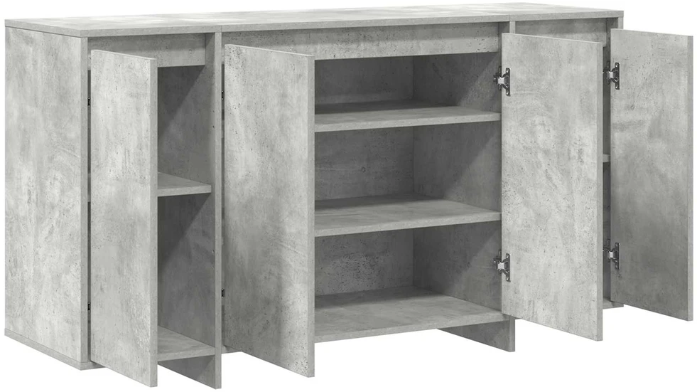 Kabalas Betono pilka 135 x 41 x 75 cm Apdirbta mediena