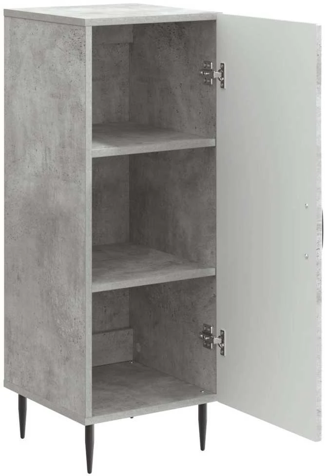 Kabalas Betono pilka 33 x 34,5 x 89,5 cm Apdirbta mediena