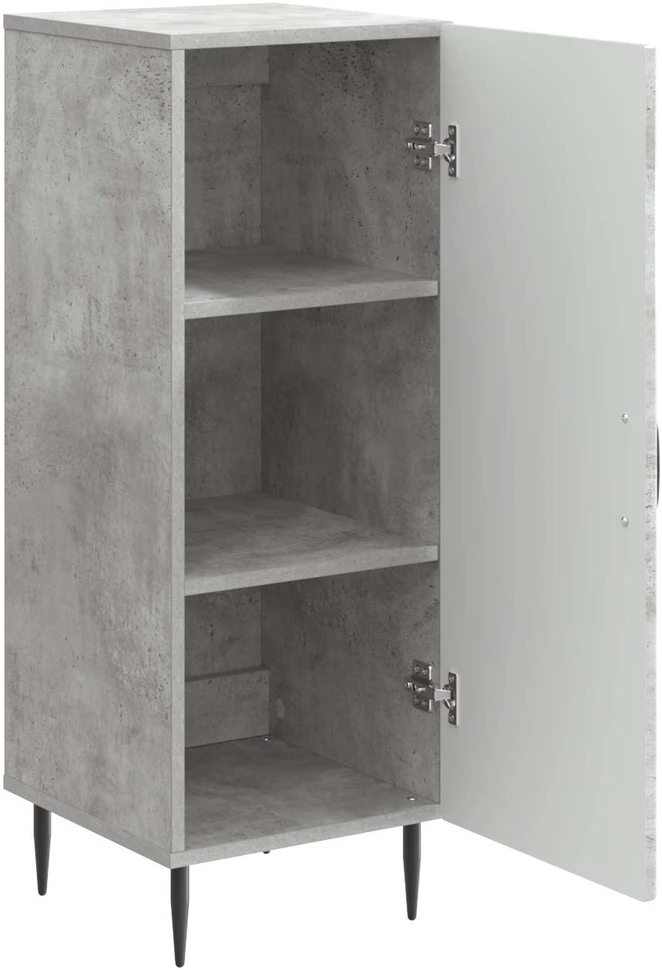 Kabalas Betono pilka 33 x 34,5 x 89,5 cm Apdirbta mediena