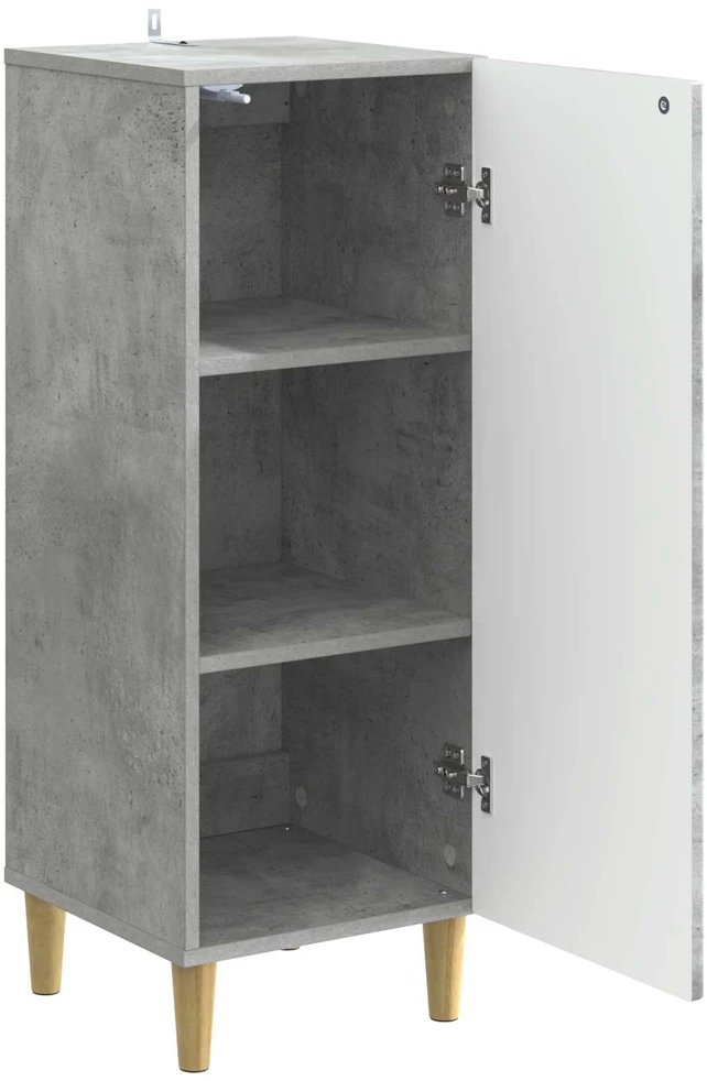 Kabalas Betono pilka 33 x 34,5 x 90 cm Apdirbta mediena