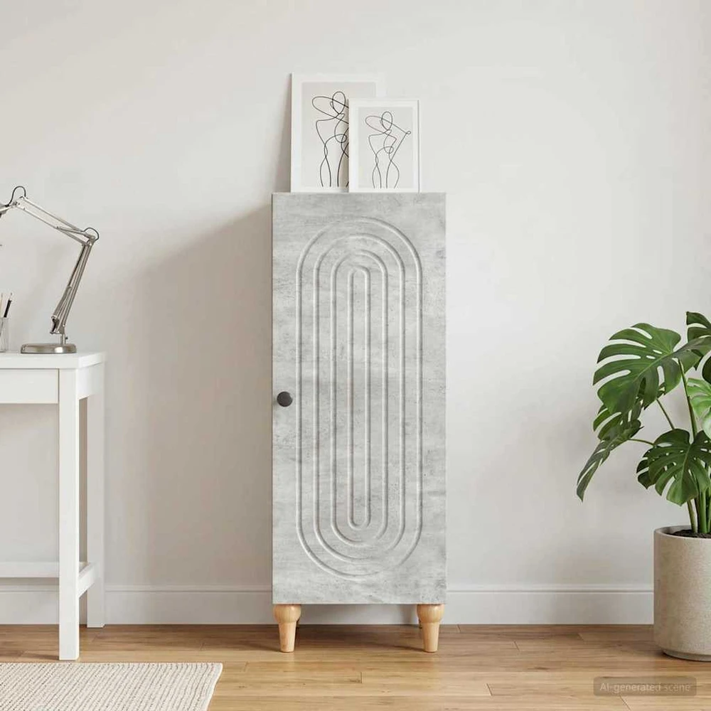Kabalas Betono pilka 33 x 34,5 x 90 cm Apdirbta mediena