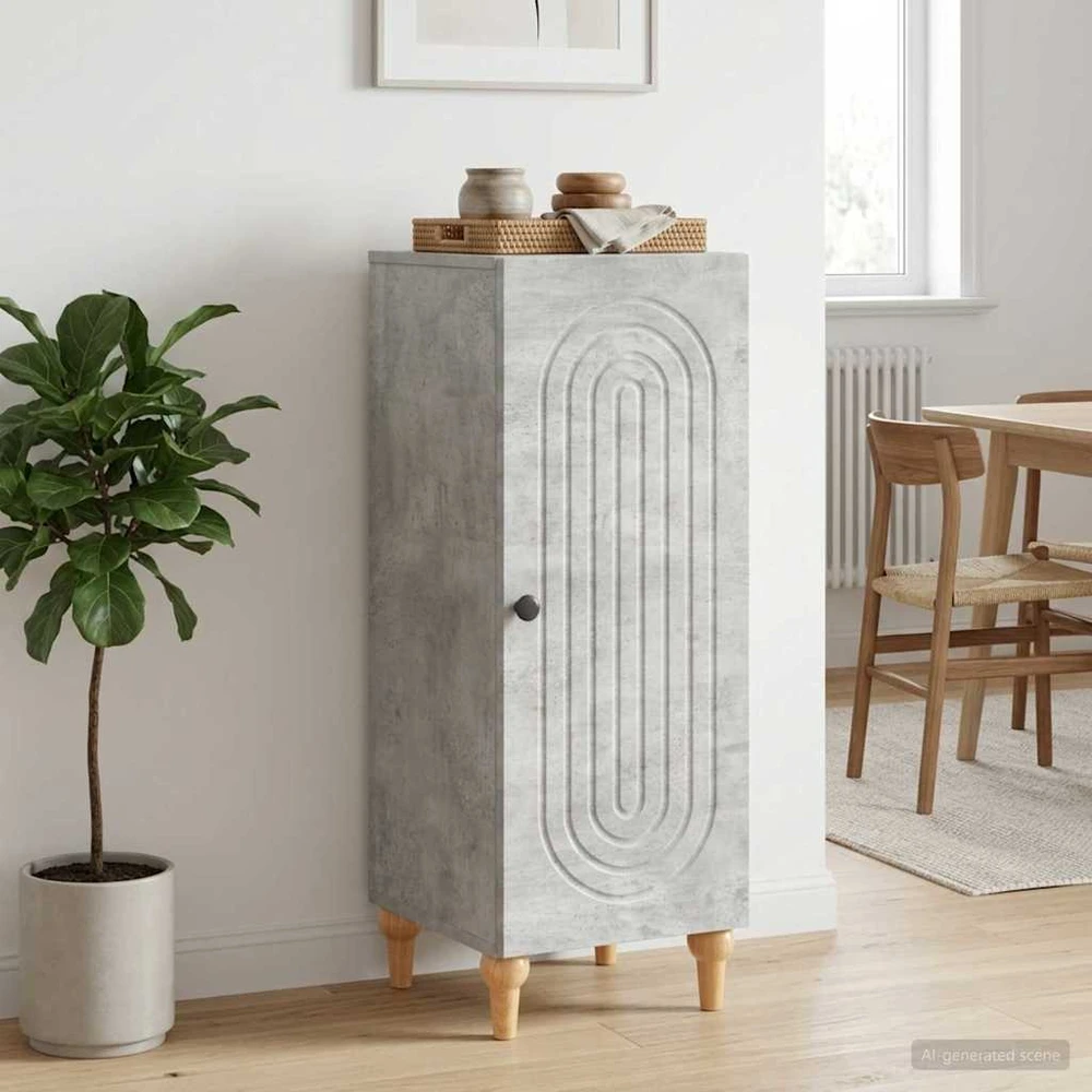 Kabalas Betono pilka 33 x 34,5 x 90 cm Apdirbta mediena
