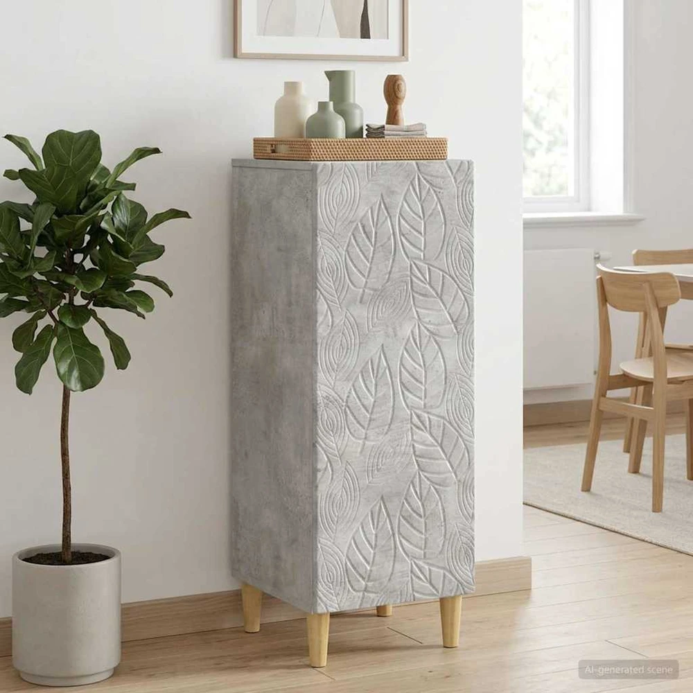 Kabalas Betono pilka 33 x 34,5 x 90 cm Apdirbta mediena