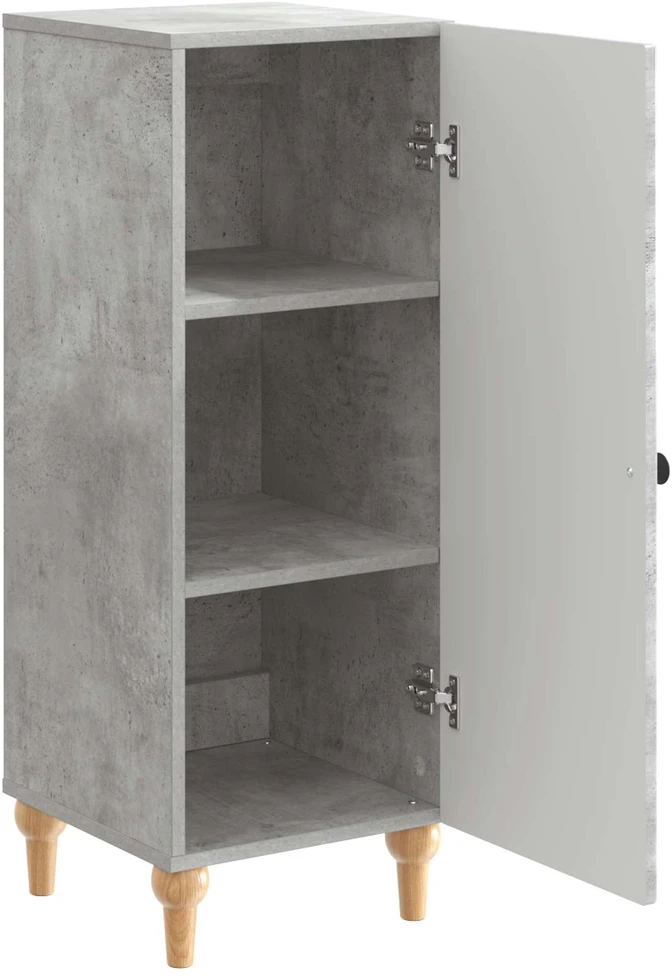 Kabalas Betono pilka 33 x 34,5 x 90 cm Apdirbta mediena