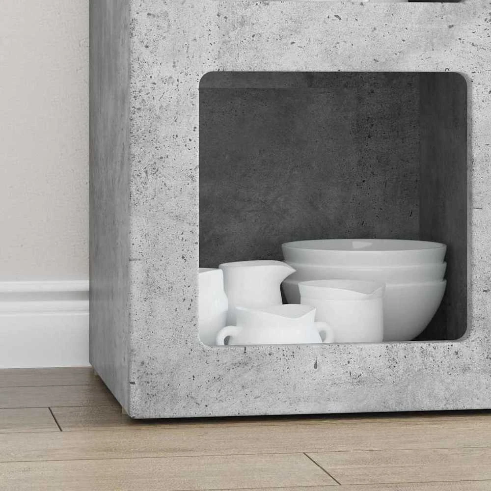 Kabalas ELST Betono pilka 59 x 35 x 80.5 cm Apdirbta mediena