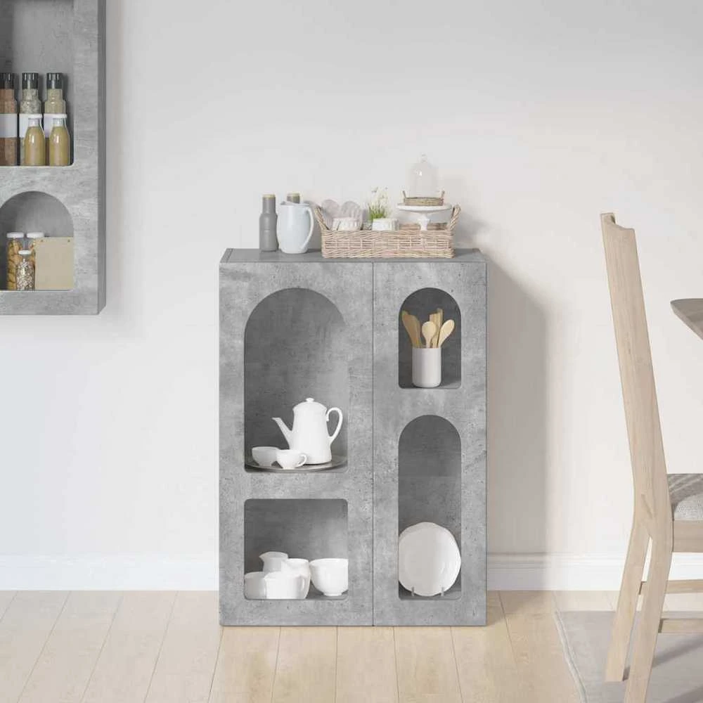 Kabalas ELST Betono pilka 59 x 35 x 80.5 cm Apdirbta mediena