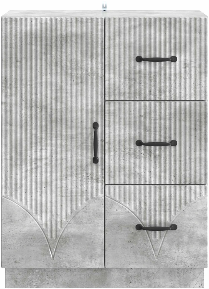 Kabalas Betono pilka 66 x 34,5 x 87 cm Apdirbta mediena