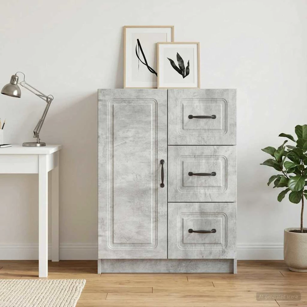 Kabalas Betono pilka 66 x 34,5 x 87 cm Apdirbta mediena