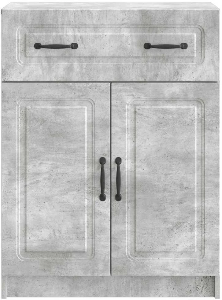 Kabalas Betono pilka 66 x 34,5 x 87 cm Apdirbta mediena